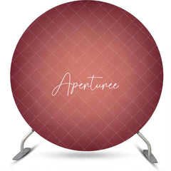 Aperturee - Dark Red Gradient Simple Circle Backdrop For Party