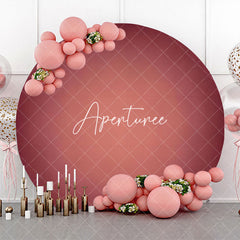 Aperturee - Dark Red Gradient Simple Circle Backdrop For Party