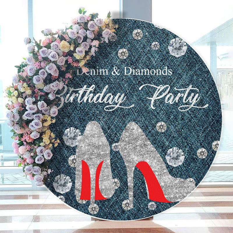 Denim Diamonds Script Cowgirl Boots 50th Birthday Invitation | Zazzle