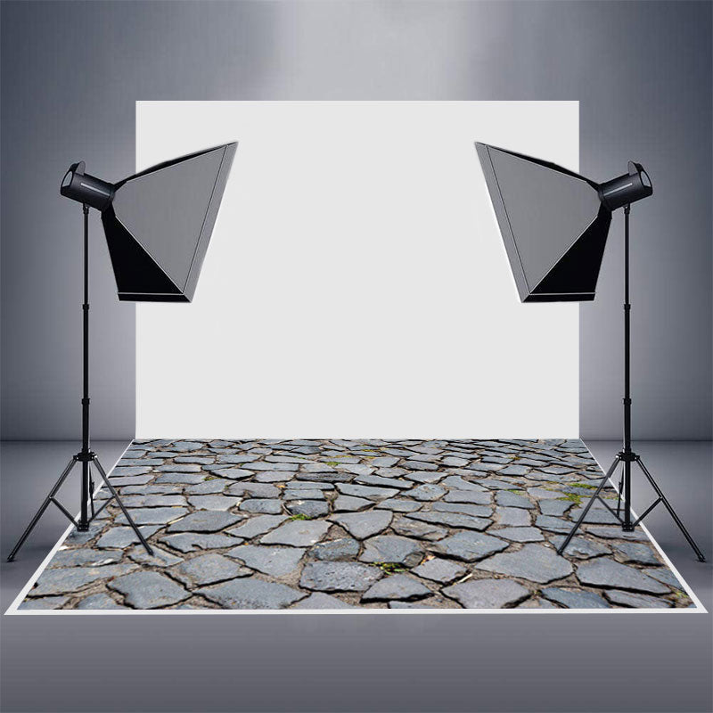 Aperturee - Cracked Little Dense Black Stones Rubber Floor Mat