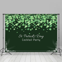 Aperturee - Dense Clovers Dark Green St Patricks Day Backdrop