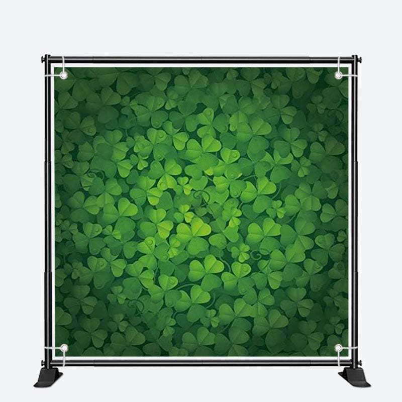 Aperturee - Dense Dark Green Clovers St Patricks Day Backdrop