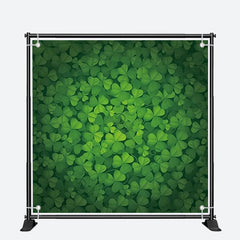 Aperturee - Dense Dark Green Clovers St Patricks Day Backdrop