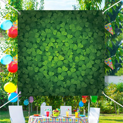 Aperturee - Dense Dark Green Clovers St Patricks Day Backdrop