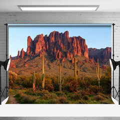 Aperturee - Desert Mountains Cactus Natural Scenery Backdrop