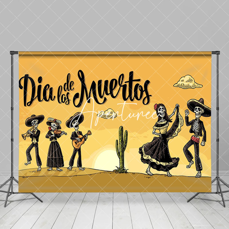 Aperturee - Dia Delas Muertos Desert Daytime Celebration Backdrop