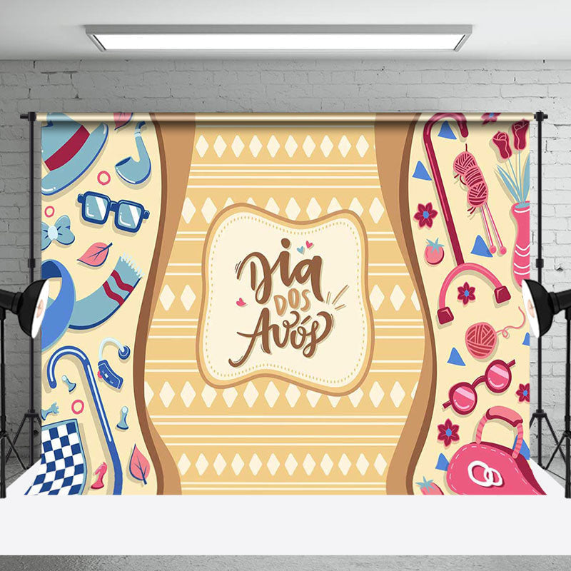 Aperturee - Dia Dos Avos Gifts Happy Grandparents Day Backdrop