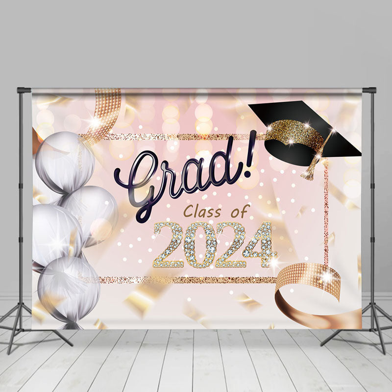 Aperturee - Diamond Grad Class Of 2024 Balloon Photoshoot Backdrop