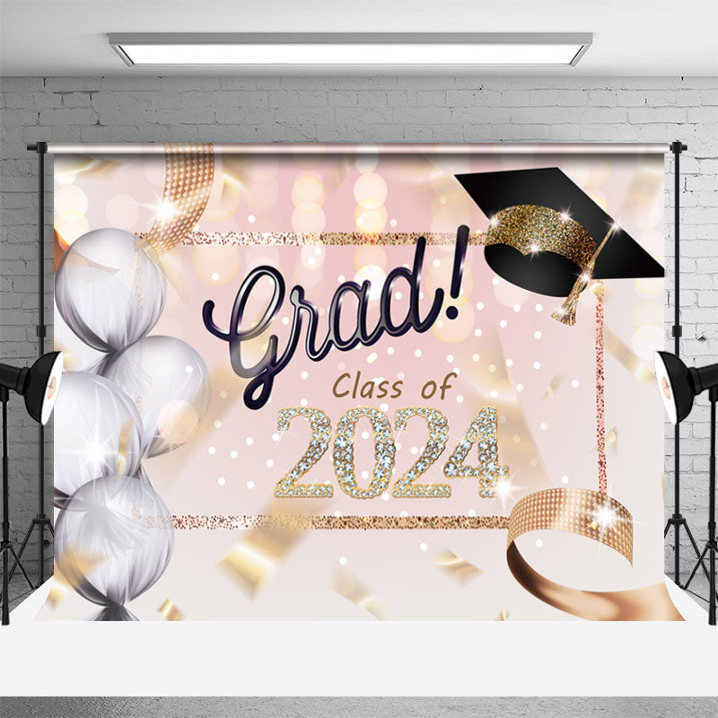 Aperturee - Diamond Grad Class Of 2024 Balloon Photoshoot Backdrop