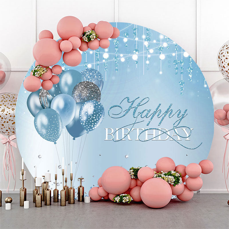 Aperturee - Diamond Strings Balloon Circle Birthday Backdrop