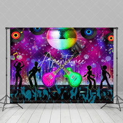 Aperturee - Disco Sequin Ball Music Bokeh Guitar Dance Backdrop