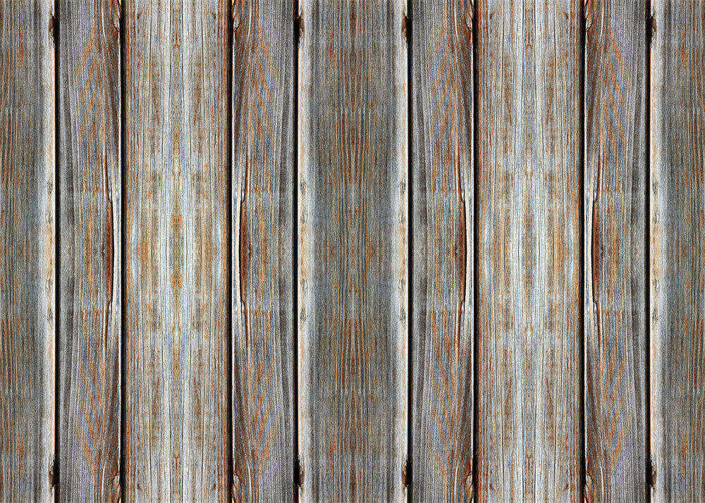 Aperturee - Vertical Texture Distressed Wood Rubber Floor Mat