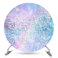 Aperturee Dreamy Purple Lavender Round Birthday Party Backdrop