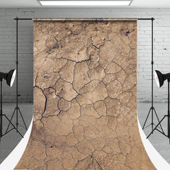 Aperturee - Drought Cracked Land Texture Sweep Photo Backdrop