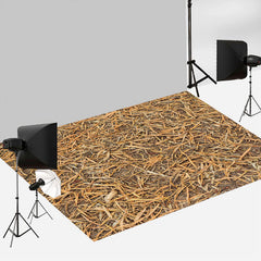 Aperturee - Dry Straw Pattern Rubber Floor Mat For Photography