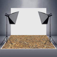 Aperturee - Dry Straw Pattern Rubber Floor Mat For Photography