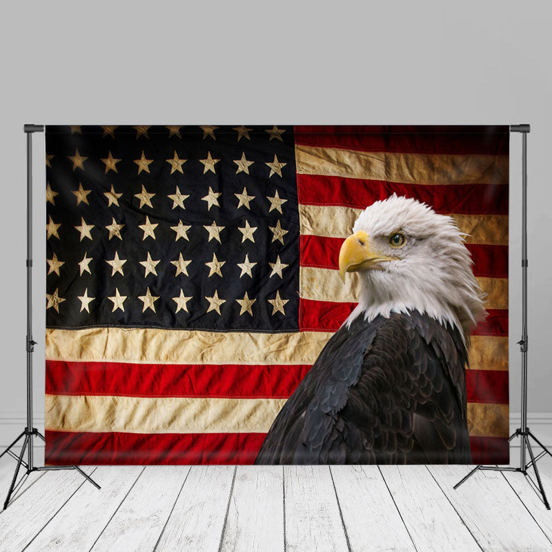 Aperturee - Eagle USA Flag Backdrop For Happy Independence Day