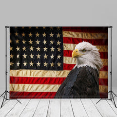 Aperturee - Eagle USA Flag Backdrop For Happy Independence Day