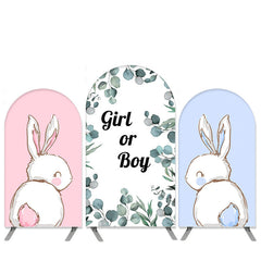 Aperturee Easter Theme Rabbit Arch Backdrop Kit for Baby Shower