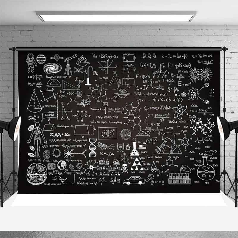 Aperturee - Educational Blackboard Kid Back To School Backdrop