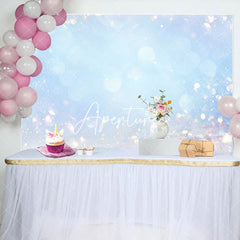 Aperturee - Elegant Blue Blurred Aperture Backdrop For Birthday