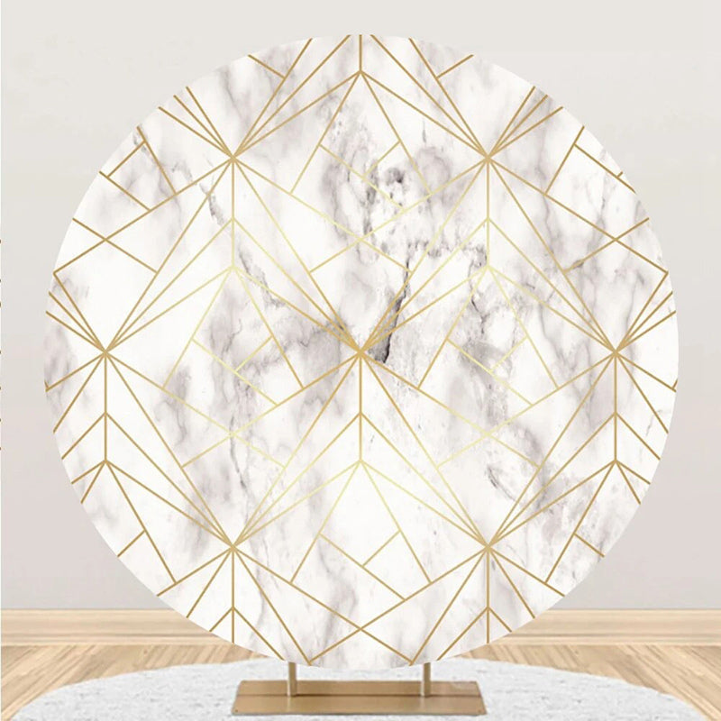 Aperturee - Elegant Gold Lines Abstract Marble Texture Backdrop