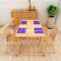 Aperturee - Elegant Light Purple Solid Color Set Of 4 Placemats