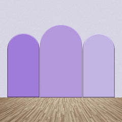 Aperturee - Elegant Purple Color One Sided Arch Backdrop Kit