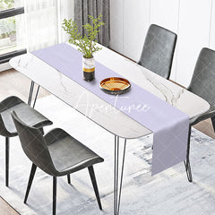 Aperturee - Elegant Purple Solid Color Dining Room Table Runner