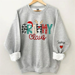 Aperturee - Elk Claus Mom Daughter Custom Christmas Sweatshirt