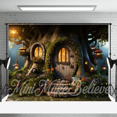 Aperturee - Enchant Tree House Birthday Cake Smash Backdrop