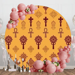 Aperturee - Ethiopic Traditional Holiday Decor Round Backdrop