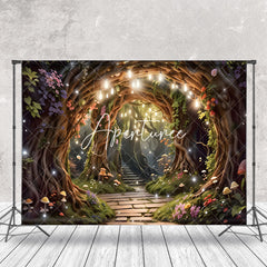 Aperturee - Fairy Tale Arch Branch Stone Steps Forest Backdrop