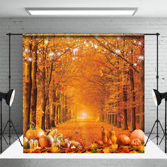 Aperturee - Fall Maple Grove Bumper Harvest Thanksgiving Backdrop