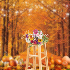 Aperturee - Fall Maple Grove Bumper Harvest Thanksgiving Backdrop