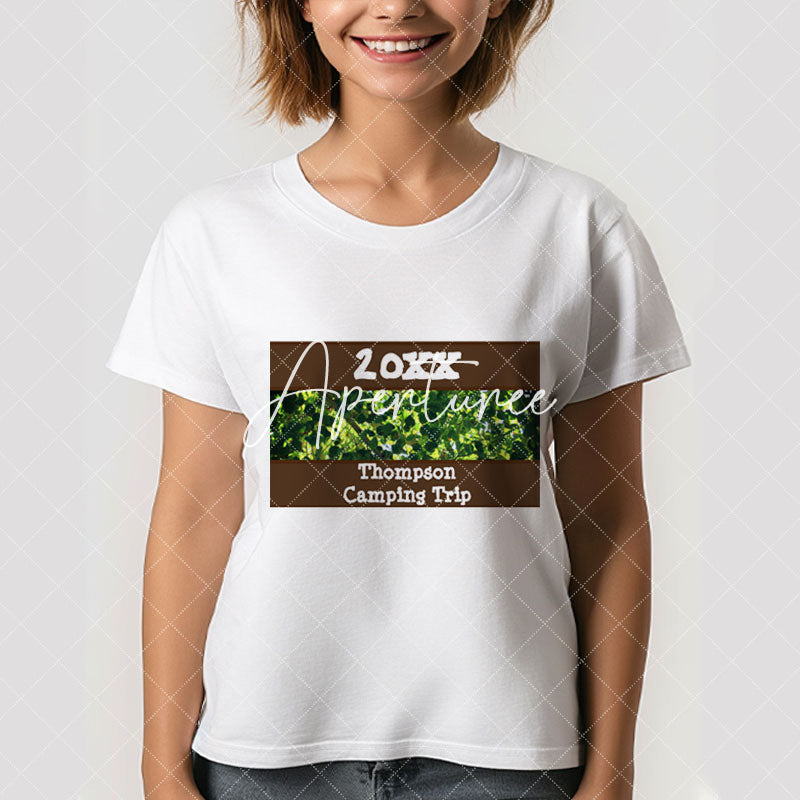 Aperturee - Family Camping Trip Green Summer Reunion T-Shirt