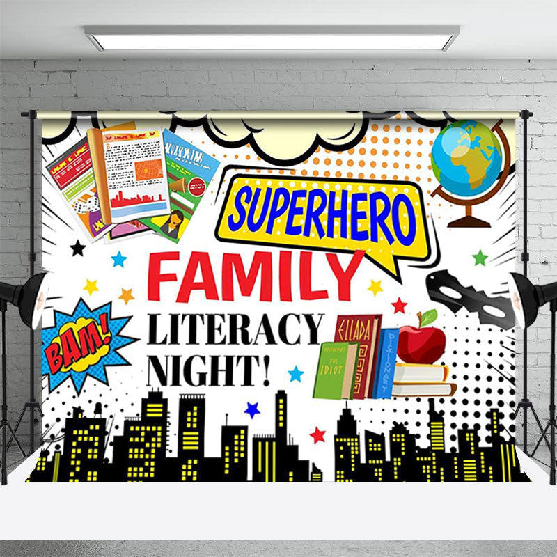 Aperturee - Family Literacy Night Books World Book Day Backdrop