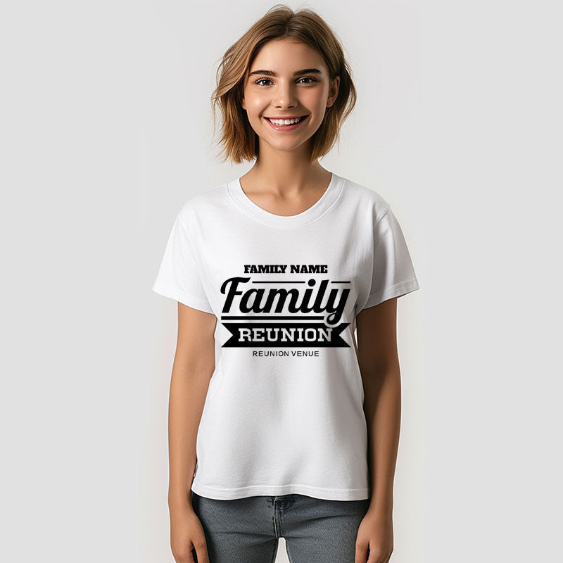 Aperturee - Family Reunion Black Personalize Name T-Shirt