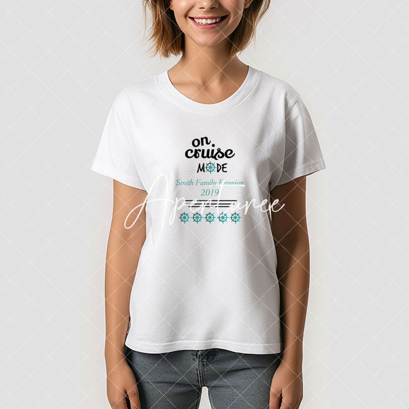 Aperturee - Family Reunion Cruise Monogram Name T-Shirt