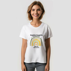 Aperturee - Family Reunion Custom Green Rainbow Heart T-Shirt