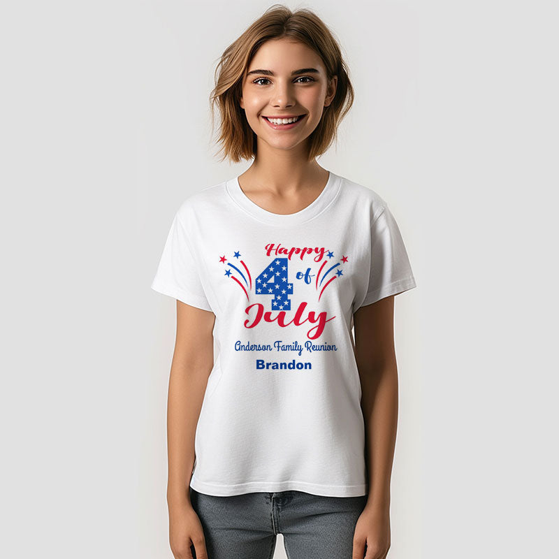 Aperturee - Family Reunion Party 4th of July Custom T-Shirt