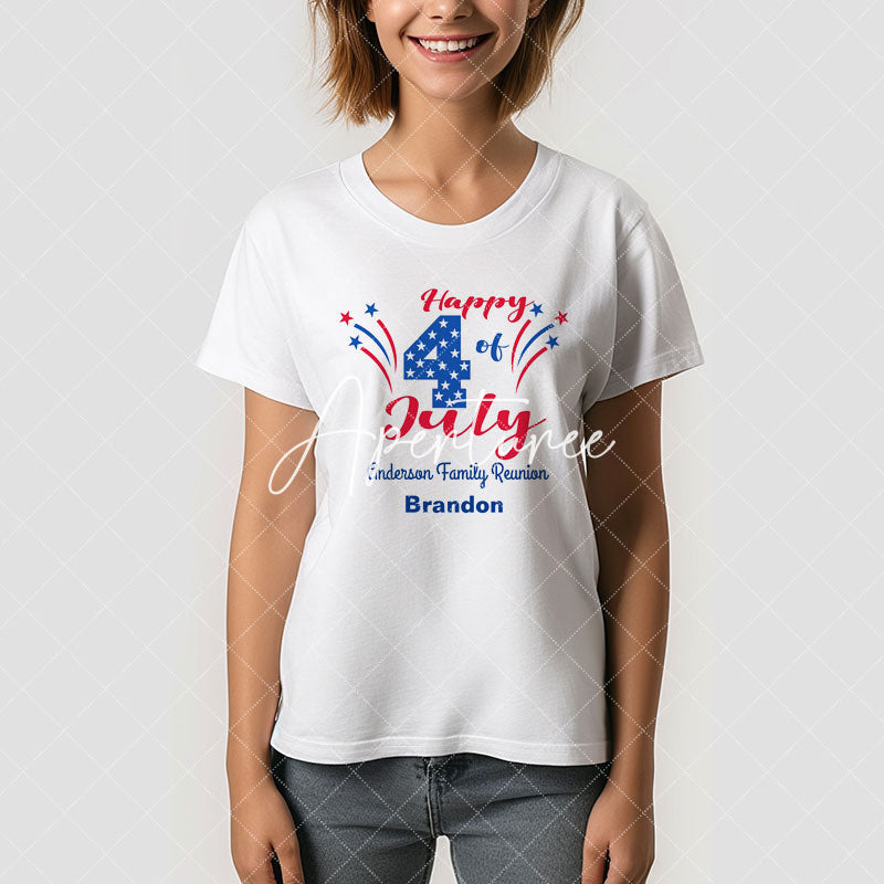 Aperturee - Family Reunion Party 4th of July Custom T-Shirt