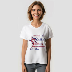 Aperturee - Family reunion Red White Blue Star Custom T-Shirt