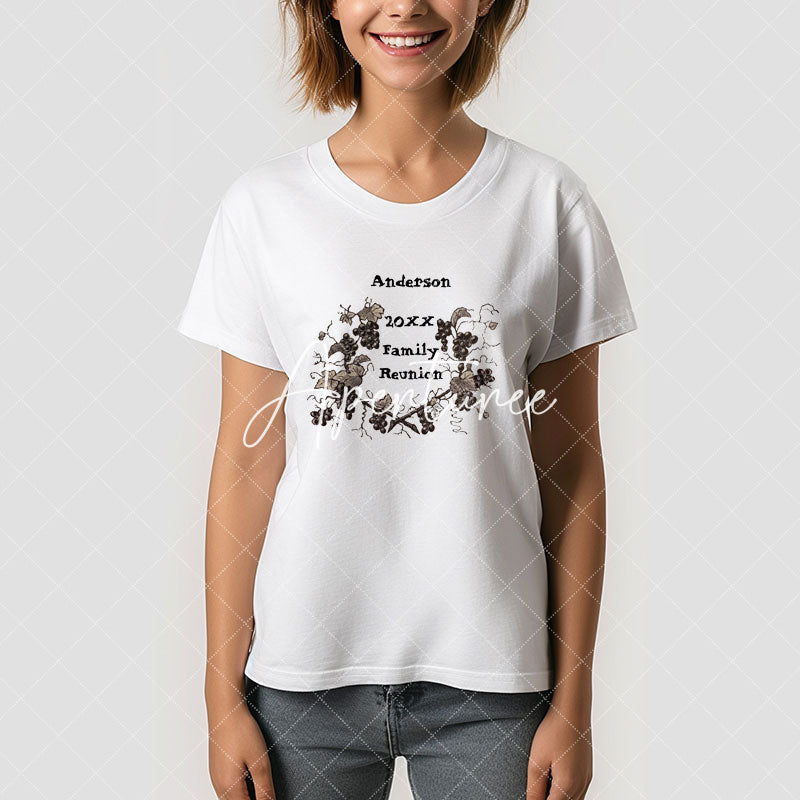 Aperturee - Family Reunion Vintage Grape Vine Custom T-Shirt