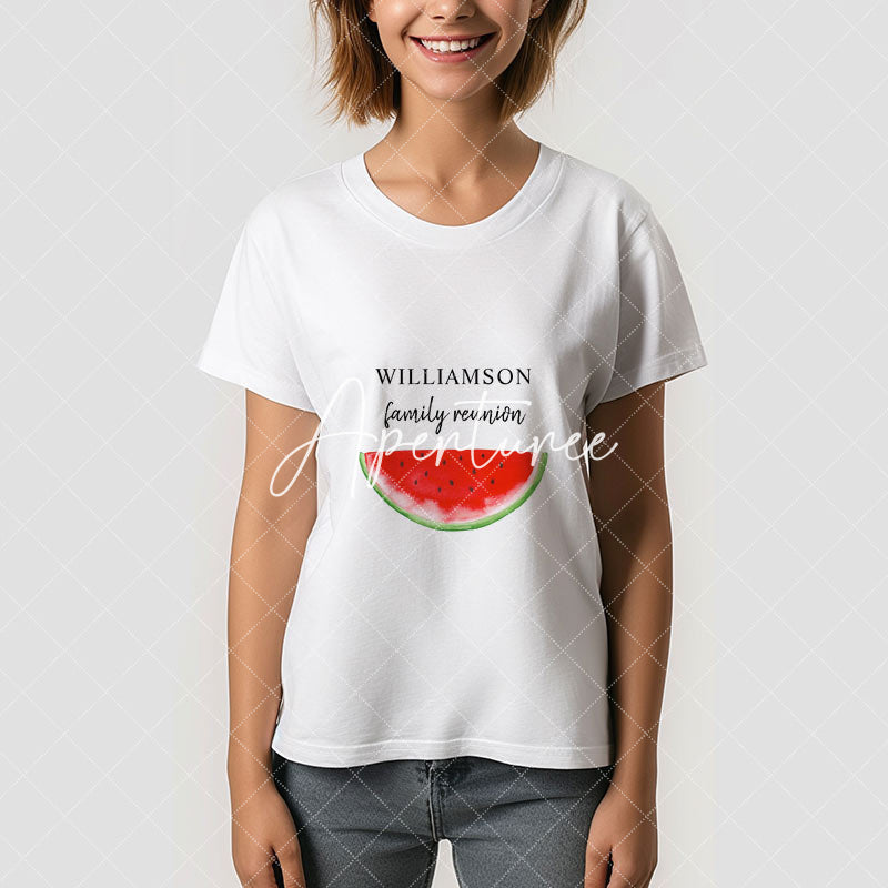 Aperturee - Family Reunion Watermelon Summer Custom T-Shirt