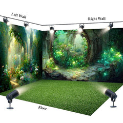 Aperturee - Fantasy Forest Room Set Backdrop Photo Studio