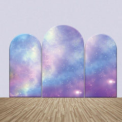 Aperturee - Fantasy Galaxy Simple Arch Backdrop Kit For Birthday