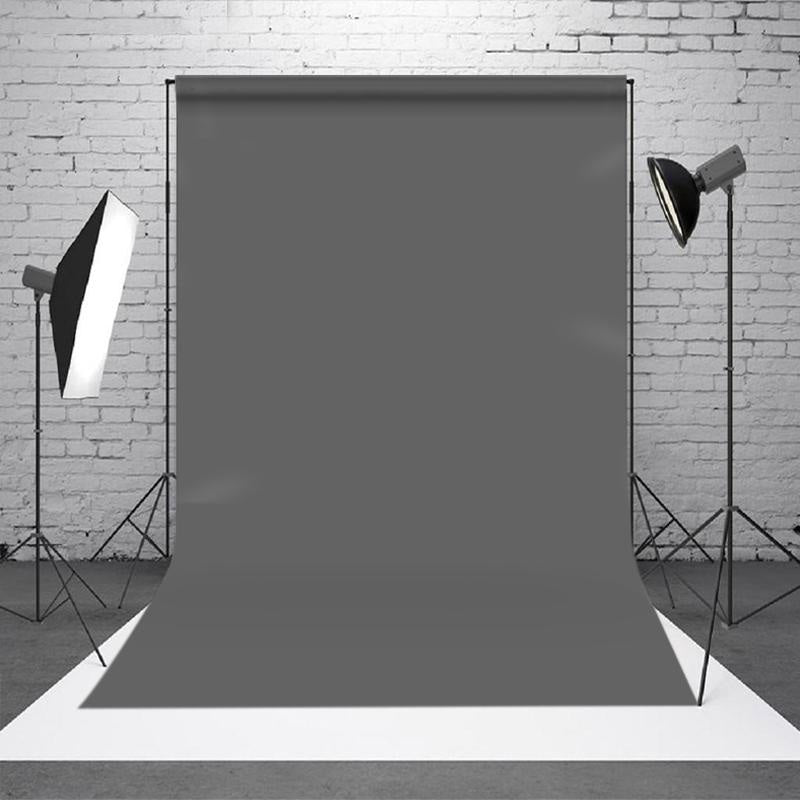 Aperturee - Fashion Simple Solid Gray Photo Studio Backdrop