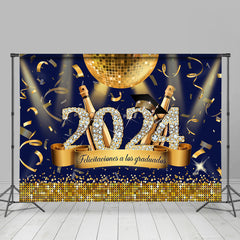 Aperturee - Felicitaciones A Lot Gold Graduation Party Backdrop