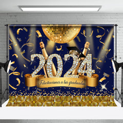 Aperturee - Felicitaciones A Lot Gold Graduation Party Backdrop